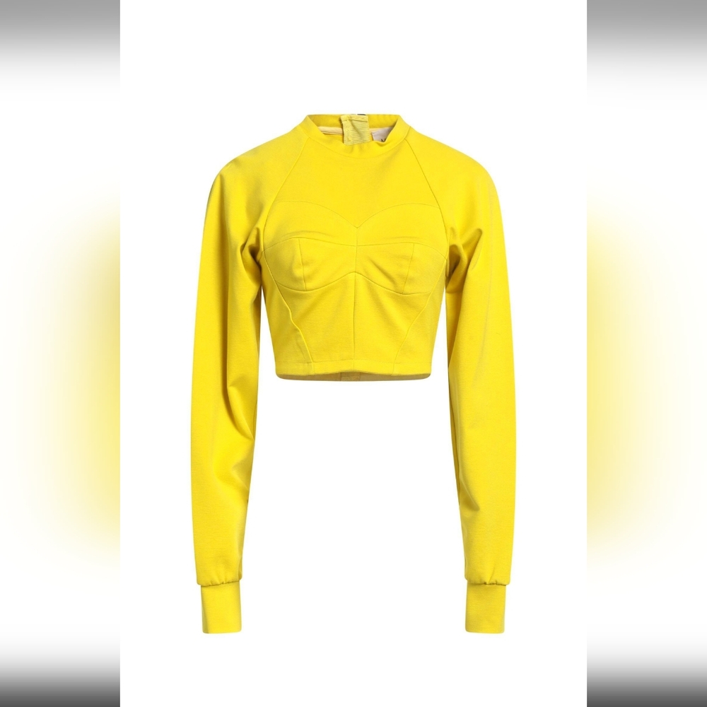 Meimeij Acid Green Structured Back Zip Top